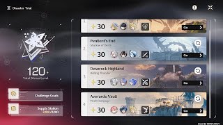 Wuthering Waves - Virtual Crisis Max 120 Stress Level - Trial Characters Only Clear