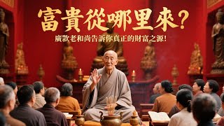 富貴從哪里來？廣欽老和尚告訴你真正的財富之源！