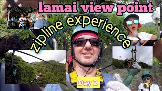 Thailand day 2! | Lamai vew point zipline experience||part 1..||VhandzkyVlog