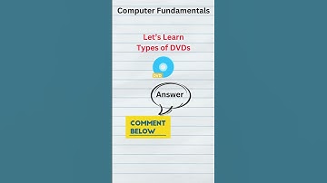 Types of DVDs | Computer Fundamentals #shorts #computerfundamental