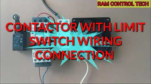 How to contactor with limit switch wiring connection in tamil