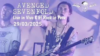 Avenged - sevenfold - Live in vivo x el - Rock in Peru 29/03/2025 Full HD [Multishow]