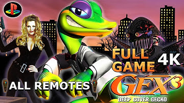 Gex 3: Deep Cover Gecko FULL GAME -4K- ALL REMOTES   (NO COMMENTARY)