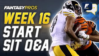 Live Week 16 Start/Sit + Lineup Advice with Kyle Yates (2020 Fantasy Football)