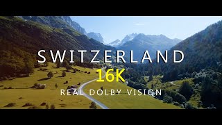 Switzerland | Real Dolby Vision | 16K HDR | Scenic Relaxation Film with Calming Music