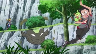 Goh catches a Galarian Stunfisk | Pokemon Journeys (English Dub)