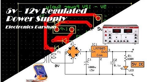 PCB Layout of 5V 12V Power Supply PROJECT #1