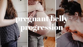 PREGNANT BELLY GROWTH | Pregnancy Transformation Week By Week | Pregnancy Test To Newborn Baby