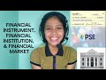 Financial Instrument, Financial Institution and Financial Market (Filipino)