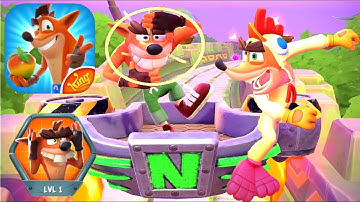 Crash Bandicoot on the run CHICKEN CRASH vs FAKE CRASH GANG gameplay walkthrough ios / android
