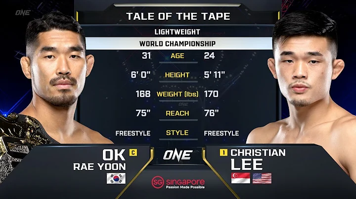 Ok Rae Yoon vs. Christian Lee II | ONE Championshi...
