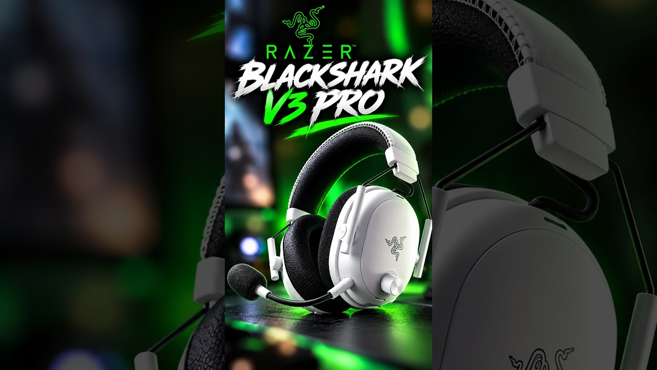 Razer’s New BlackShark V3 Pro Headset is FIRE 🔥 #razerblackshark #gaming