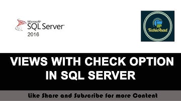 66- Views with Check Option in SQL SERVER (Hindi/Urdu)