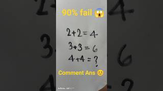 Math challenge 😎 90% fail 😱#shorts #math