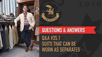 Can you wear suit pieces separately?