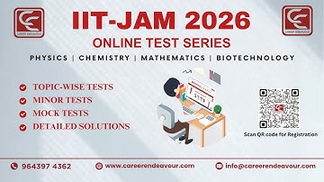 IIT JAM Online Test Series 2026. #iitjam #iitjamonlinetest #careerendeavour #iitjam2026 #iitjamexam