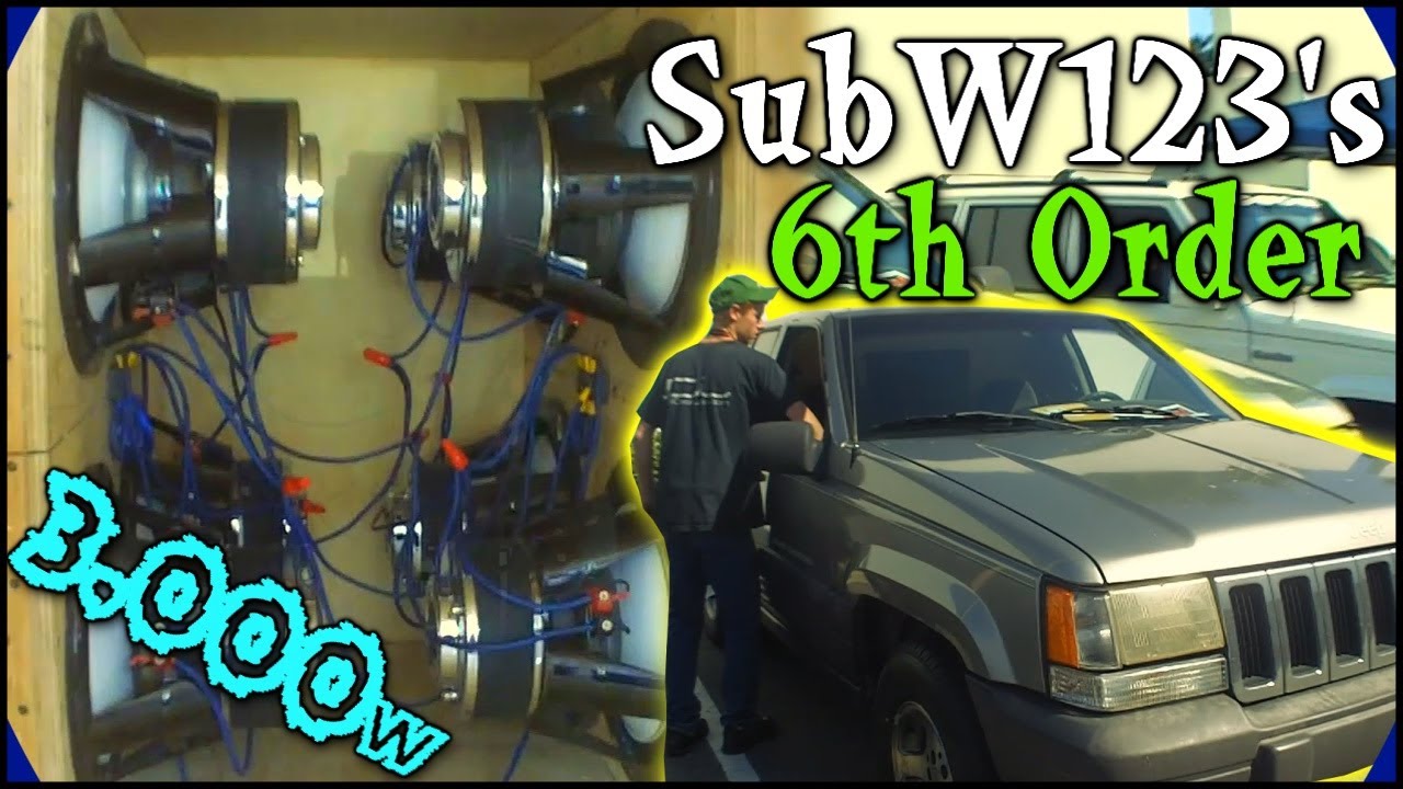 bandpass motor vehicle subwoofers