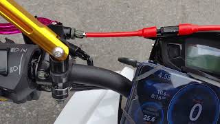 21 Icebear Fuerza (Grom clone) testing the speedometer & oil cooler