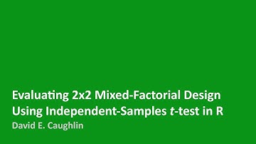 Evaluating 2x2 Mixed-Factorial Design Using Independent-Samples t-test in R