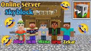 Multiplayer Skyblock in online server in Craftsman: building craft #2