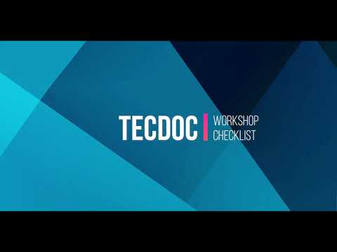 Tutorial - Workshop Checklist | TecDoc Catalogue