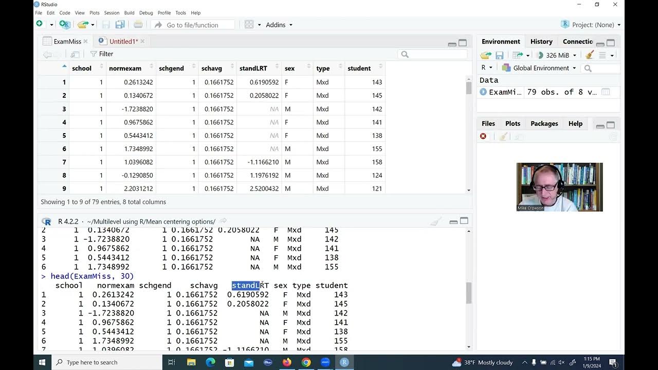 Creating mean centered and compositional variables for multilevel