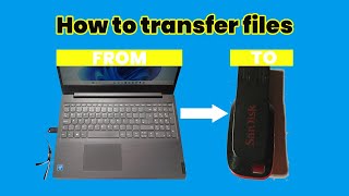 How to transfer files from computer to flash drive ✅(Transfer files from PC to USB flash drive)