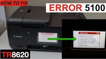 Canon Pixma TR8620 Support Code 5100 "Fixed".