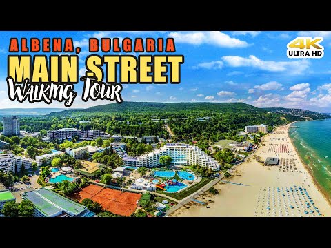 Albena - main street walking