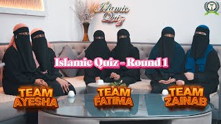 Islamic Quiz | Team Ayesha Vs Team Fatima Vs Team Zainab | Round 1 #islamicvideo  #learning screenshot 4