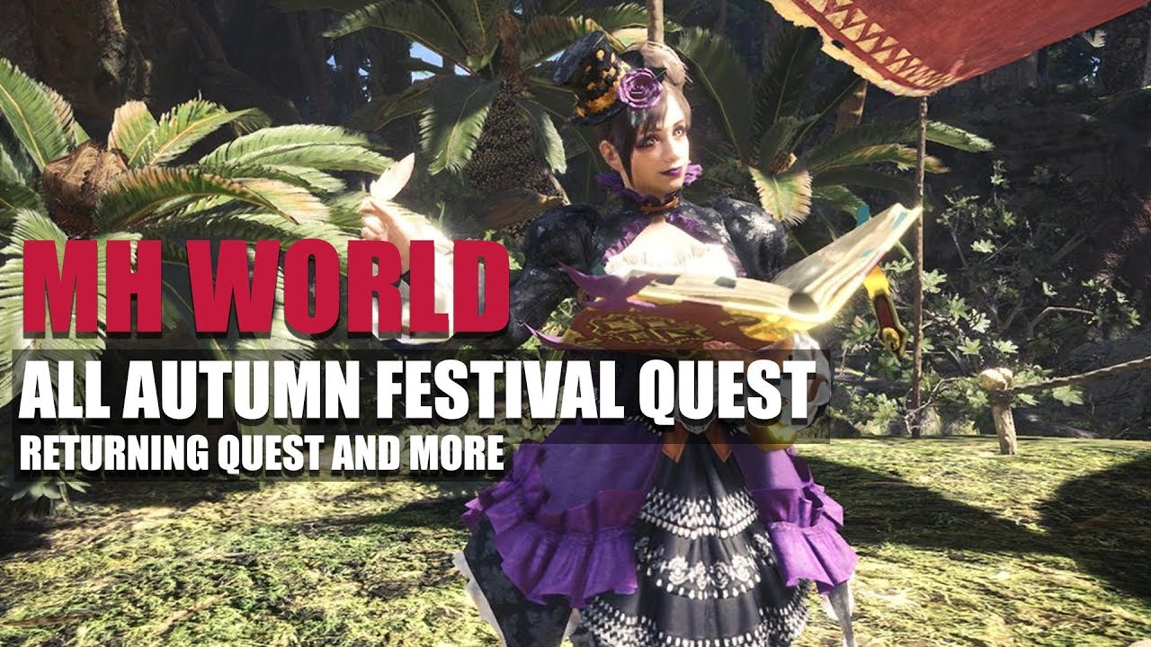 MONSTER HUNTER WORLD - ALL AUTUMN HARVEST FESTIVAL EVENTS AND CHALLENGES + COPYRIGHT ISSUE