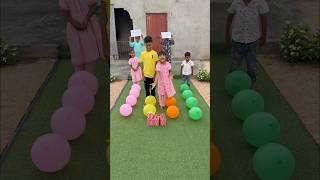 OMG π¨ four player colourful balloon game challenge π #funnyfamilygames #challenge