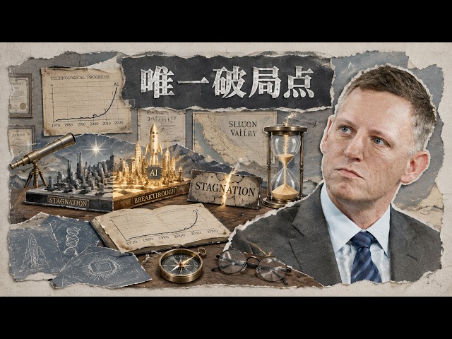 Peter Thiel：AI是人类唯一的破局点 | 技术停滞 | 欧洲衰落 | 2028美国大选 | Palantir | 万斯 | 米莱 | 德国创业 | 抗衰老 | 零和博弈 | 硅谷 | AfD