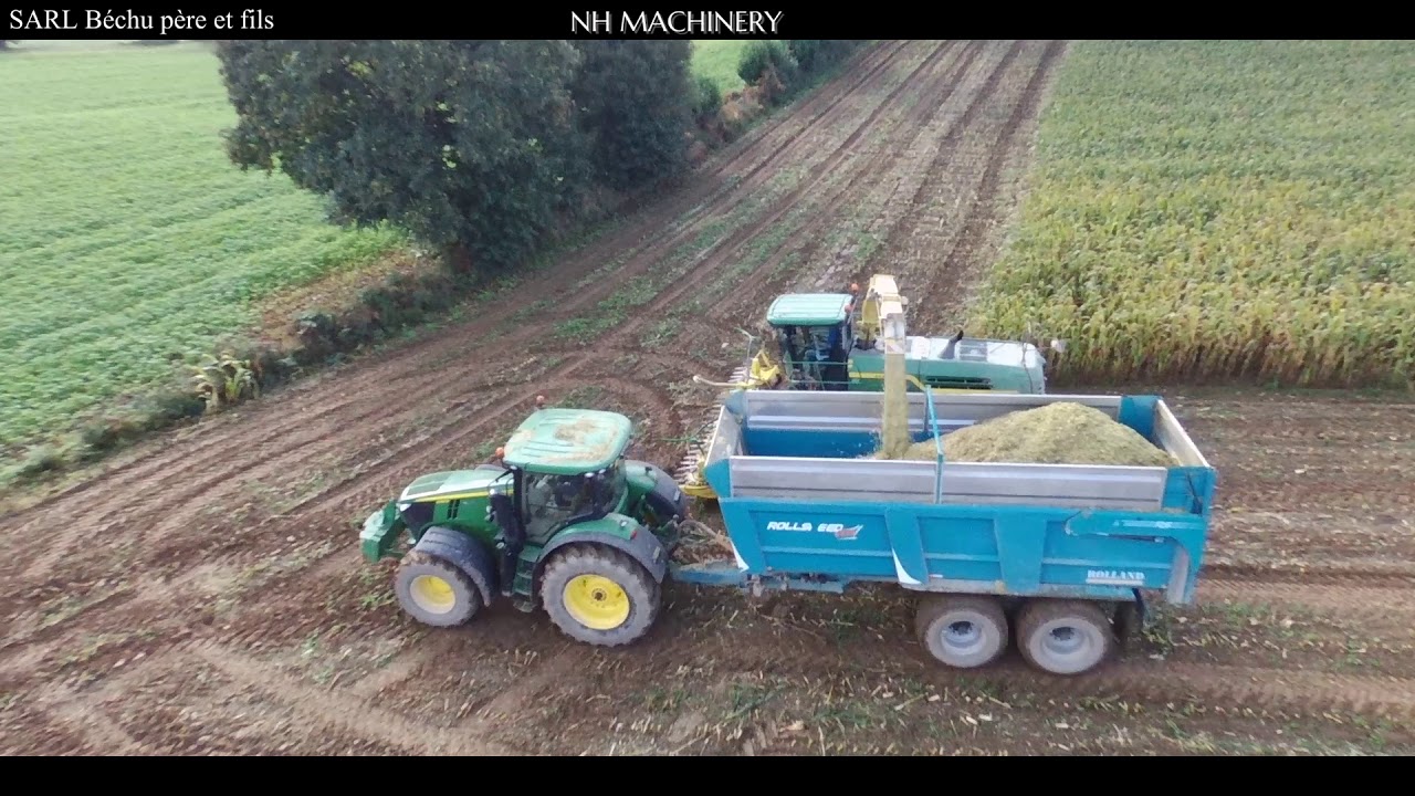 Ensilage de maïs 🌽 SARL Béchu père et fils  YouTube