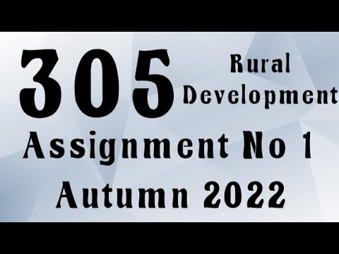 aiou 305 solved assignment 2022