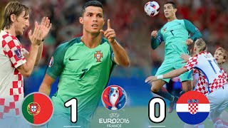 Purtogal 1-0 Croatie》 FIFA EURO [2016] Mad match #cristianoronaldo #lucu HD