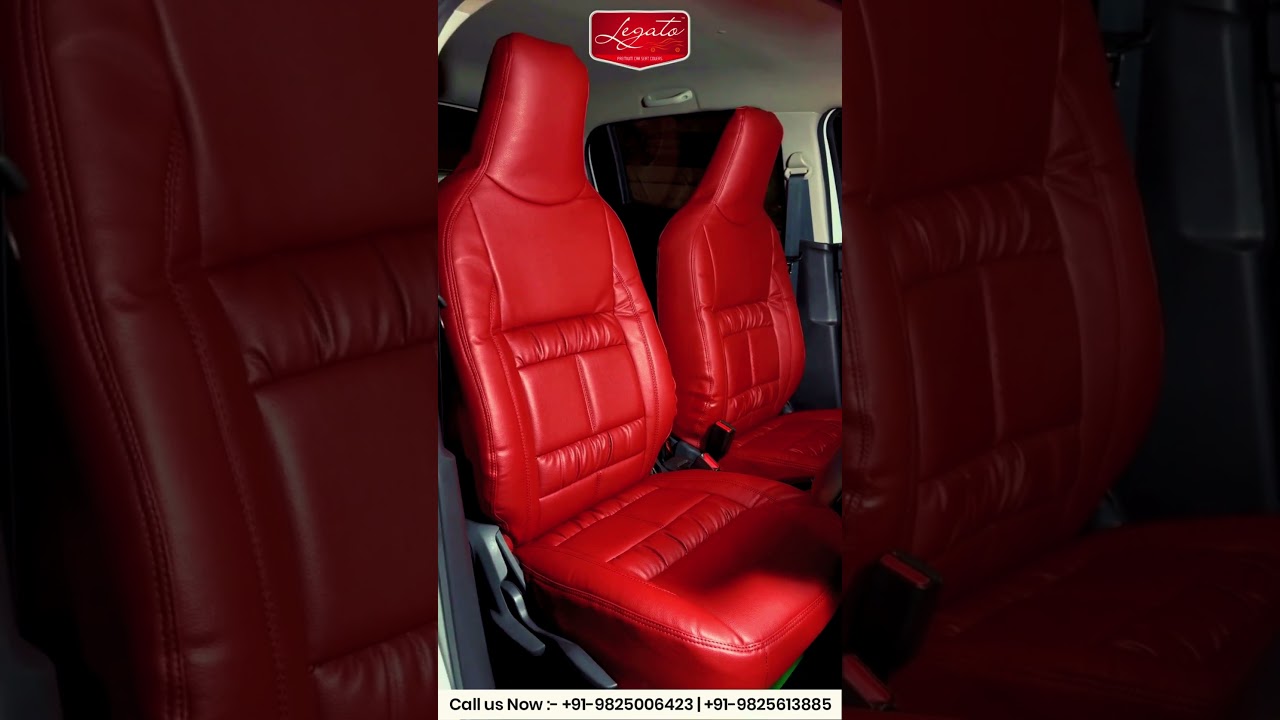 Legato Seat Covers: Cherry Red Celerio