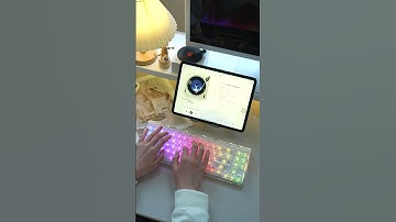 TYPING ASMR of YUNZII X71 clear keyboard  #keyboard #desksetup #unboxing #yunzii   #gamingkeyboard