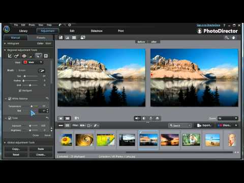 PhotoDirector 5 - Apply Global and Regional Adjustments to Your Photos