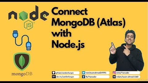 How to connect mongoDB (Atlas) with Node.js | Hindi\Urdu