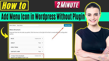 How to add menu icon in wordpress without plugin 2025