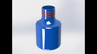 Solidworks Tutorials thread like plastic bottels
