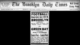 Gridiron Chdanions  The Starters  1931  Green Bay Packers At Brooklyn Dodgers