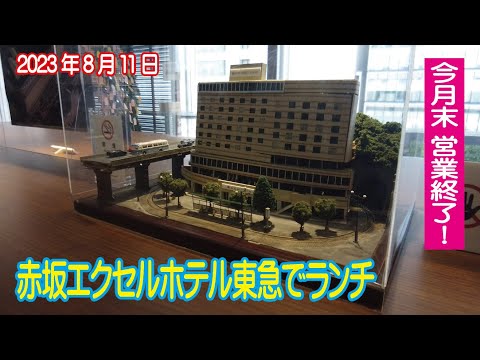 赤坂エクセルホテル東急でランチ 2023年8月11日 今月末営業終了！