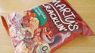 Filipino Snack Unbagging 🥓 Oishi Marty’s Spicy Vinegar Cracklin’ 🌶️ [ASMR]