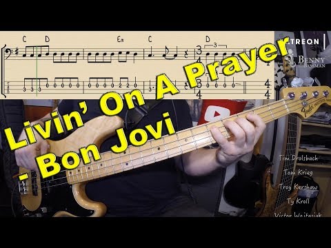 bon-jovi---livin-on-a-prayer-[bass-cover]---with-notation-and-tabs