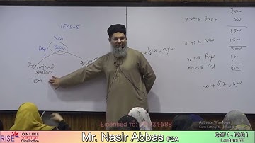 Lecture no 87   CAF 1   FAR 1   Sir Nasir Abbas