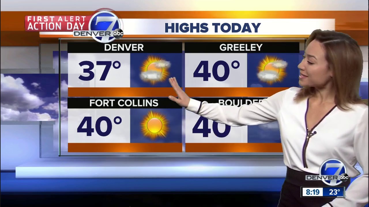 Snow moves east- cool and breezy Saturday in Denver - YouTube