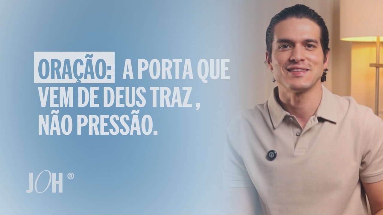 A porta que vem de Deus traz paz, não pressão. | JÁ OROU HOJE?