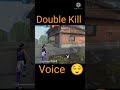 Double Kill Voice With Red Number || Free Fire || #Shorts